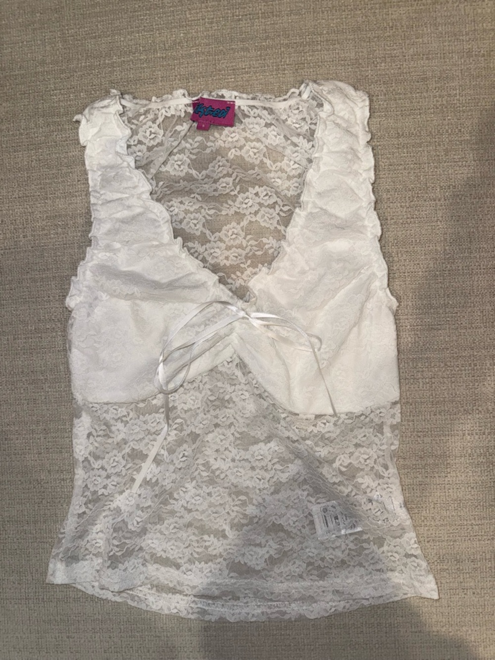Edikted Sheer Lace Top